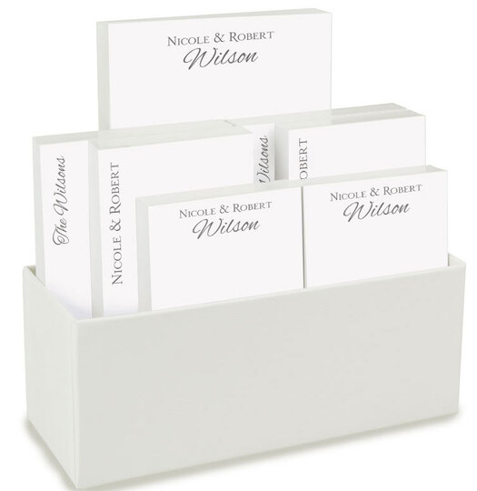 Couples Notepad Collection in White Holder